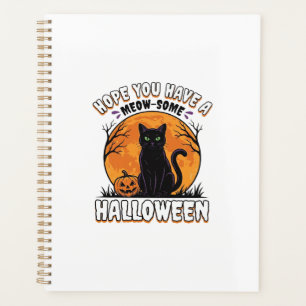 Chat d'Halloween Miau-Incroyable Dessin de Gravure