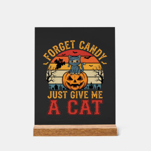 Chat d'Halloween Oublie des Bonbons Donnez-moi un 