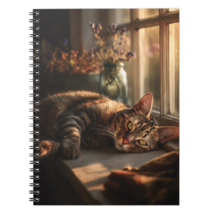 Chat douillet dans le Carnet spiral solaire