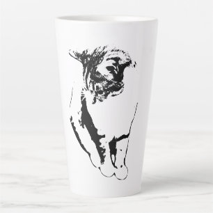 Chat doux regardant vers le bas Portrait Mug