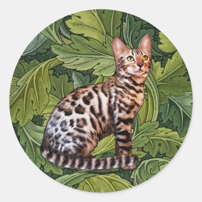 Chat du Bengale dans les Stickers de la Jungle (Devant)
