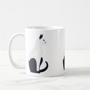 Chat élégant kaffeetasse