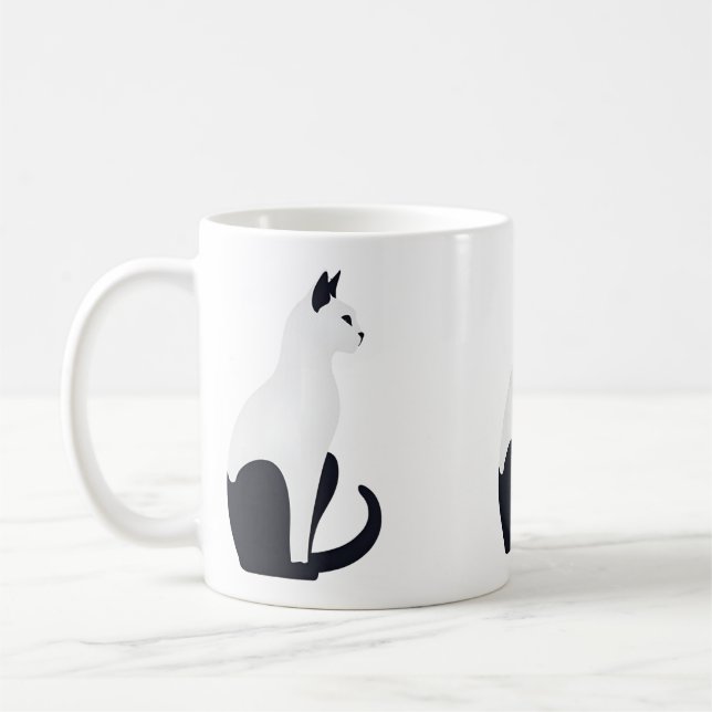 Chat élégant kaffeetasse (Links)