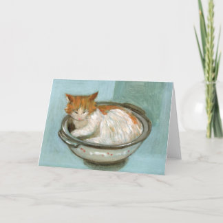 Chat en Casserole Carte de voeux