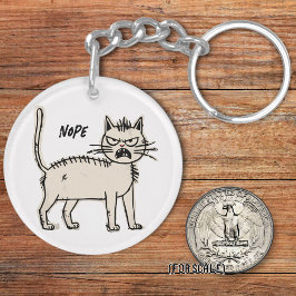 Chat en colère Dessin Sac Phrase Sarcastique Charm