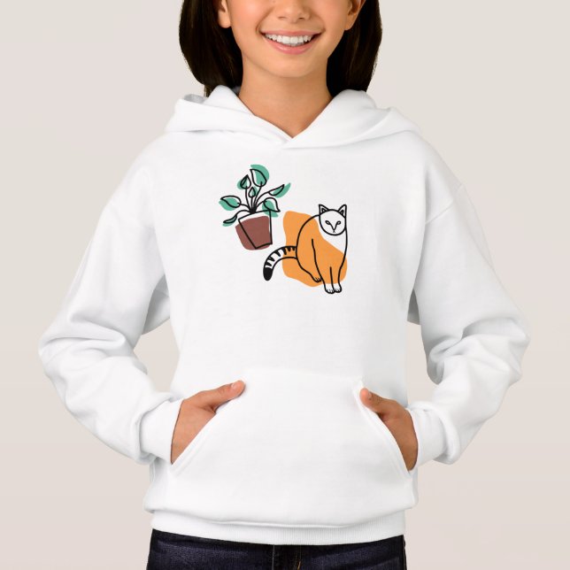 Chat et le plante (Devant)