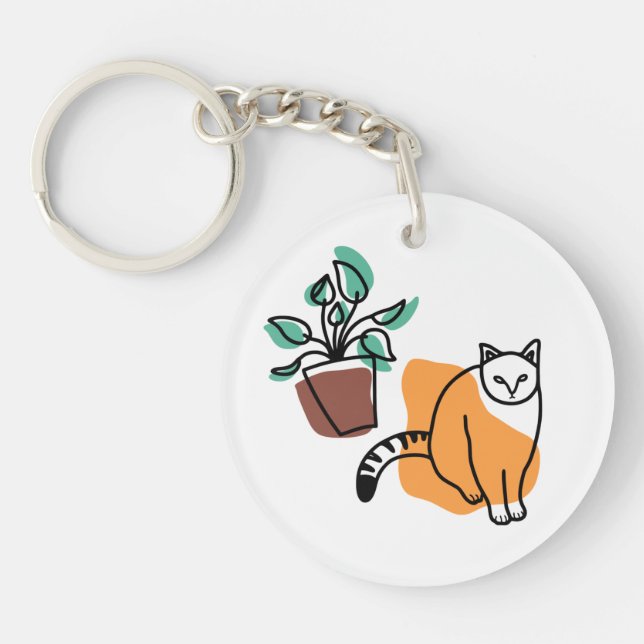 Chat et le plante (Devant)