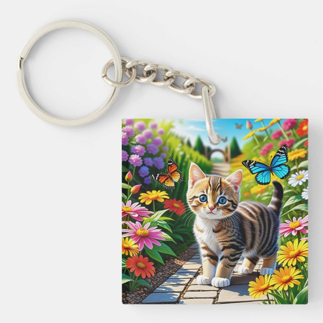 Chat et papillons (Devant)