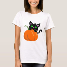 Chat et T-shirt Citrouille