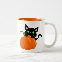 Chat et un café Citrouille Mug