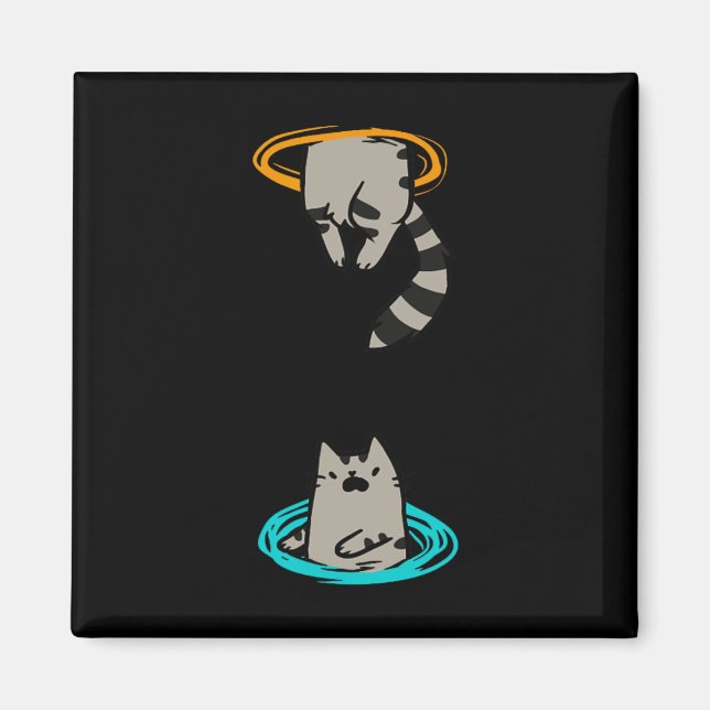Chat Funny Video Game Tier Magnet (Vorne)