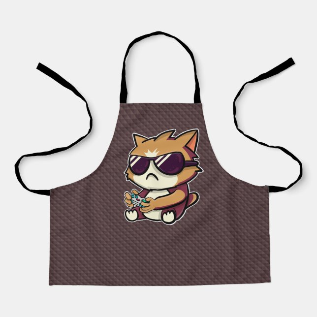 Chat Gamer - Geeks-Design Schürze (Vorderseite)