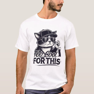 Chat Gangster - Trop Cool pour ce T-shirt