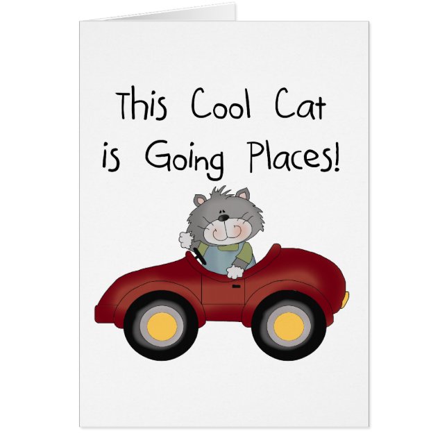Chat Going Places Chemises rouges Voiture et cadea (Devant)