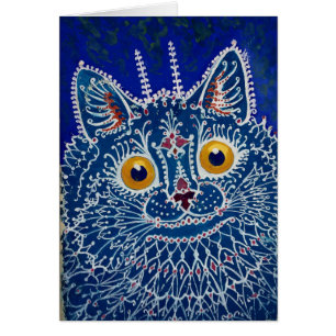 Chat gothique par Louis Wain