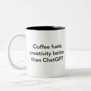 Chat-GPT-Tasse für den Kaffee im Leben Zweifarbige Tasse