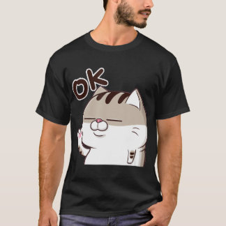 Chat gras, Chat gras Ami OKOK, T-Shirt de chat drô