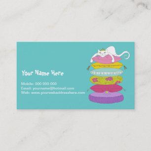 Chat grincheux de princesse et les cartes de