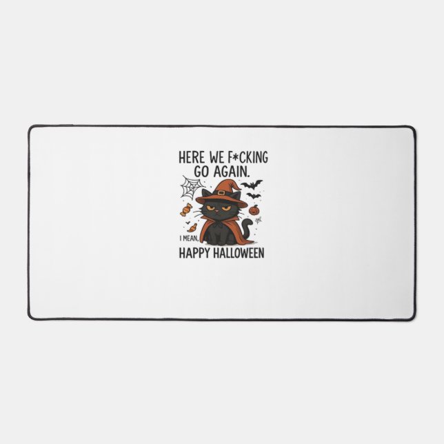 Chat Grumpy Halloween T-shirt classique (Recto)