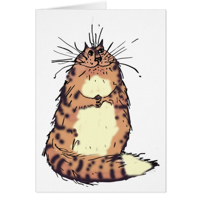 Chat heureux (Devant)