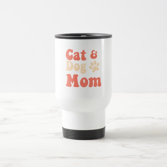 Chat Hund Mama Reisebecher (Mittel)