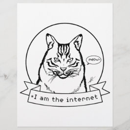 Chat Internet - Page de coloriage.
