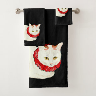 Chat japonais blanc et gingembre