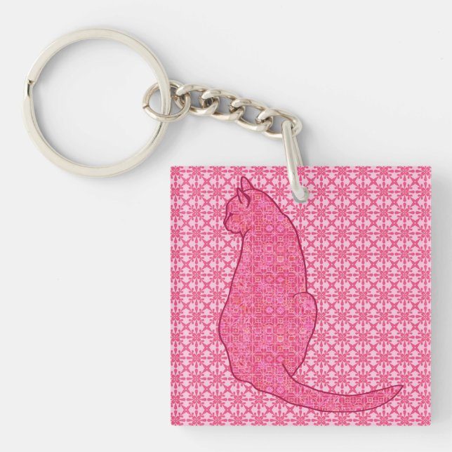 Chat japonais - Fuchsia Pink Batik (Devant)