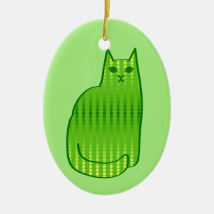 Chat japonais - Kimono bleu imprimé ornement en cé