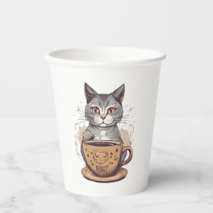Chat-Kaffee Pappbecher