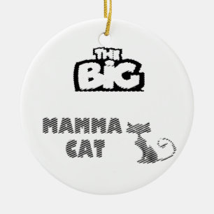 Chat-Karten, schwarz und weiß Keramik Ornament