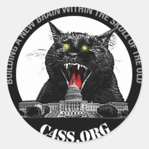 Chat laser pour la Domination C4SS des autocollant