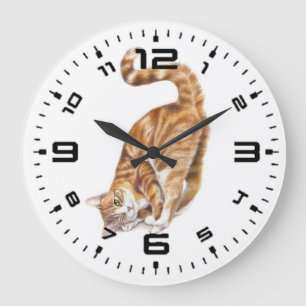 Chat-Liebe Acrylwand-Uhr Große Wanduhr