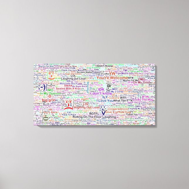 Chat Lingo Art Leinwanddruck (Vorderseite)