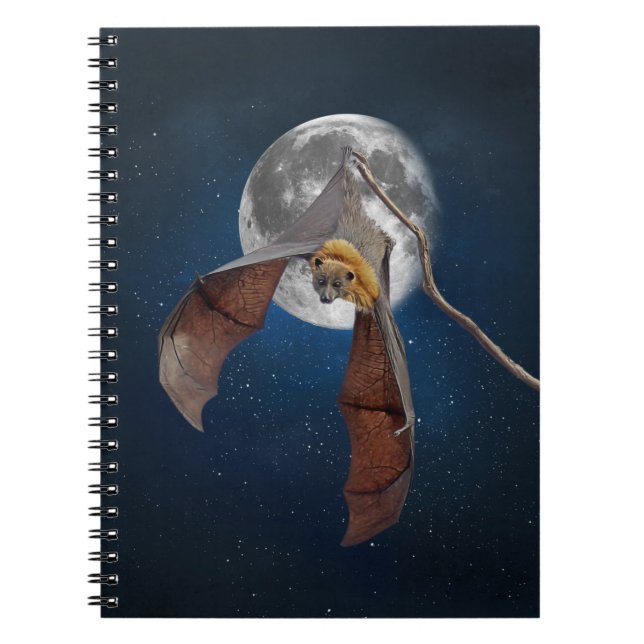 Chat lunaire | Carnet Spiral (Devant)