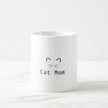 Chat maman mug noir et blanc