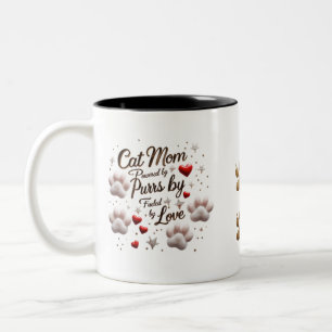 Chat Maman Mug - Purrs, Amour & Cutesse Surcharge