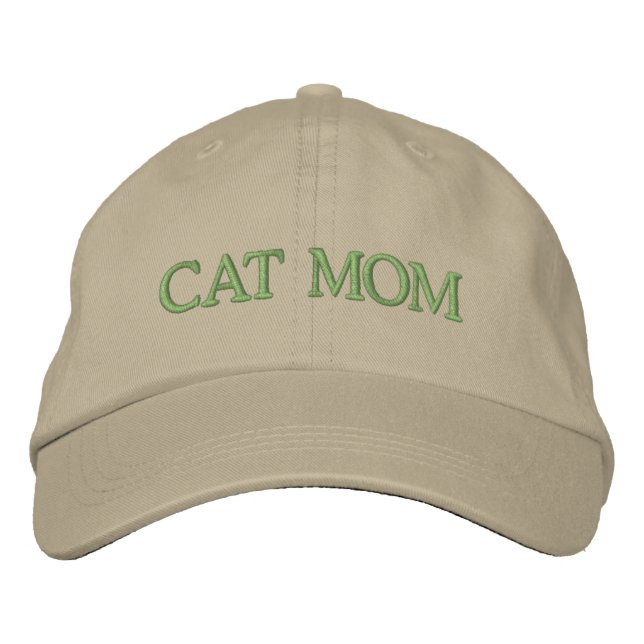 Chat Maman Neutre Casquette brodé (Devant)