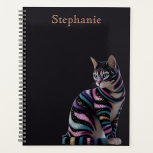 Chat mignon et conception de nom personnalisé