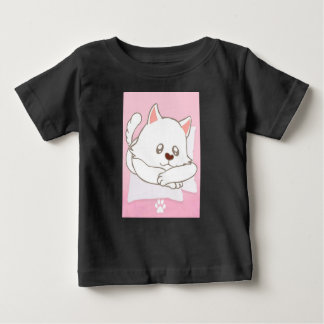Chat mignon Imprimer T-shirt bébé