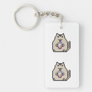 « Chat mignon pixel art amateur de thé Boba – Drôl