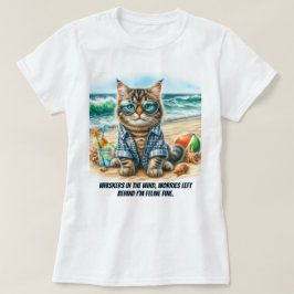 Chat mignonne au T-shirt Amoureux de les chats de 
