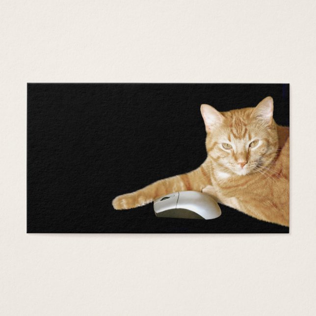 Chat mit Computermaus (Vorderseite)