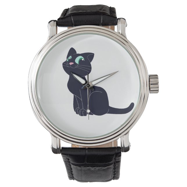 Chat, Nature, Cat Armbanduhr (Vorderseite)