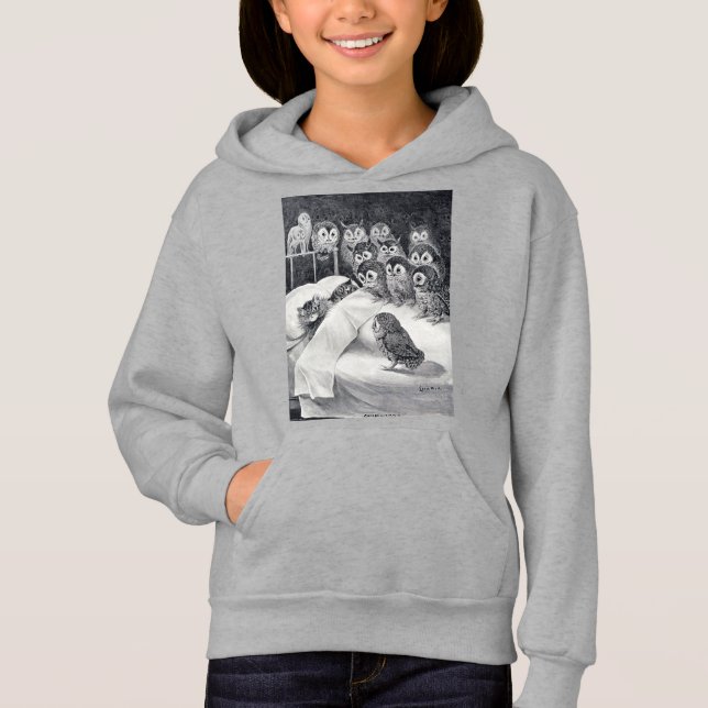 Chat Nightmare Owl Bird, Louis Wain (Devant)