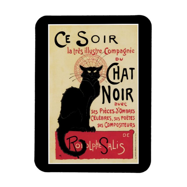 Chat Noir~Black Cat Magnet (Vertikal)