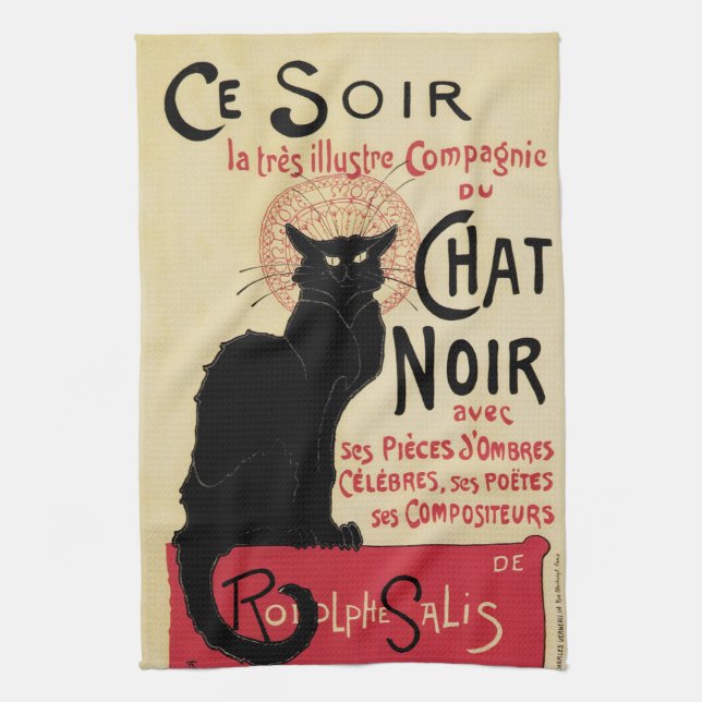 Chat Noir~Black Katze Küchentuch (Vertikal)