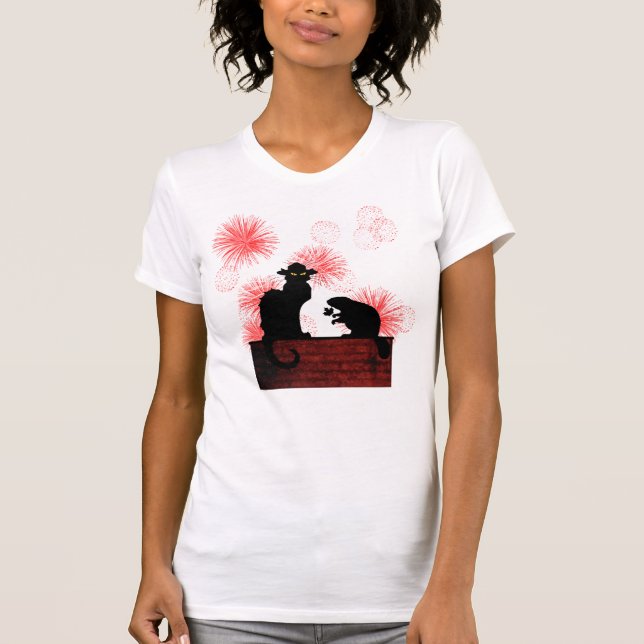Chat Noir Canada Day T-Shirt (Vorderseite)