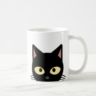 CHAT NOIR CUIT PEEKING CAFÉ MUGS