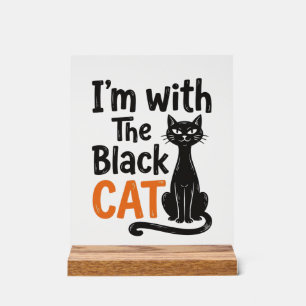 Chat noir drôle gravure vintage Halloween Design